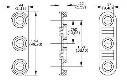 Pomona 3863 Triple Mounting