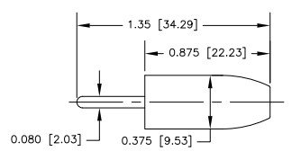 E-Z Hook 9201 Dimensions