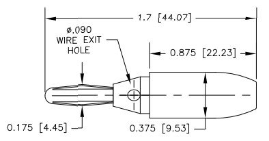 E-Z Hook 9203 Dimensions