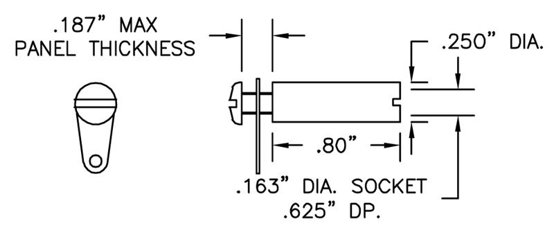 E-Z Hook 8206 4mm Socket
