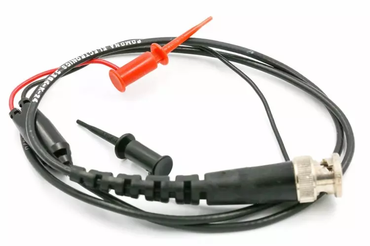 Gold-Plated BNC Test Lead Kit to 2mm Banana Plug Alligator Clip Piercing Probe 