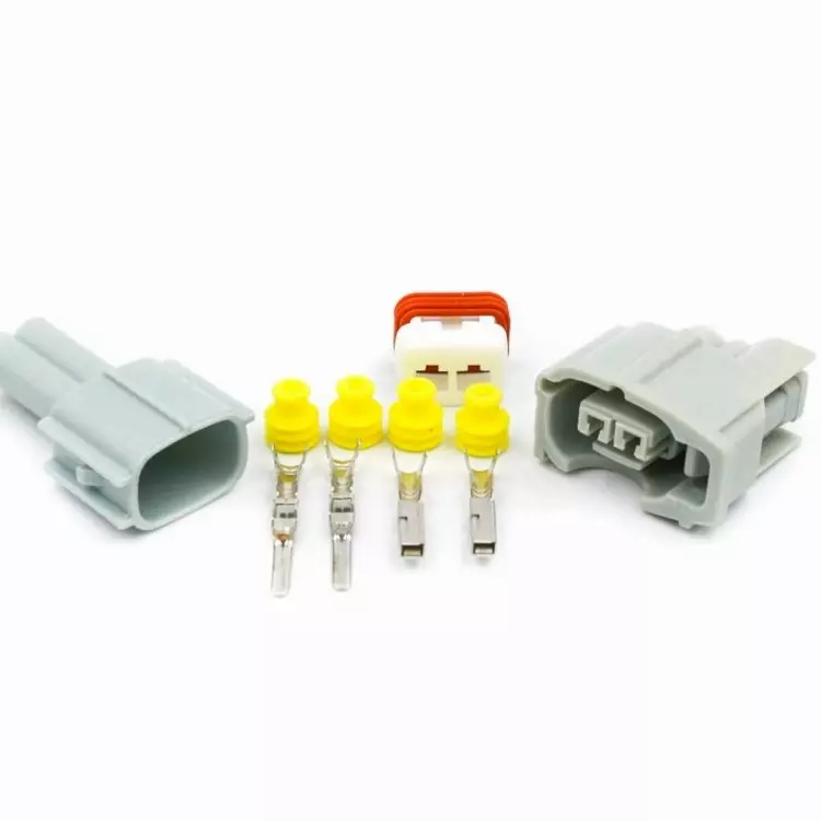 4x Connector 2-way 2 pin for Toyota Fuel Injector 90980-11875