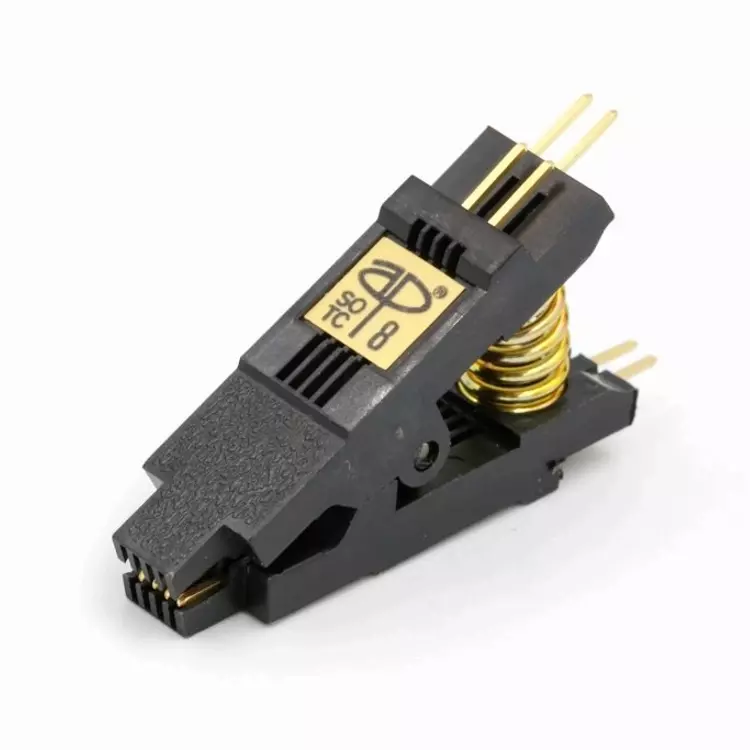GOLD 923655-08 By 3M IC SOIC Best Price Square TEST CLIP 8 PIN GOLD 923655-08 By 3M IC SOIC Best Price Square TEST CLIP 8 PIN